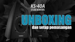 Video thumbnail for Unboxing Flat Speaker Monitor Kurzweil KS40A dan Setup (Instalasi) by Project R Studio