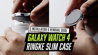 Ringke Slim - Samsung Galaxy Watch 4 40MM Hoesje (2P) - Transparant Zilver Cases