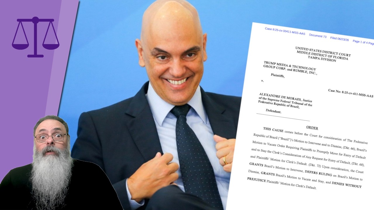 JUSTIÇA da FLORIDA aceita AGU e NEGA REVELIA de MORAES... POR ENQUANTO