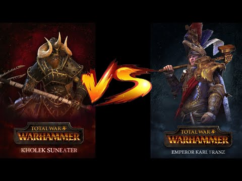 Turn 1 Legendary Difficulty Battle Kholek Suneater vs Karl Franz - Warhammer 2