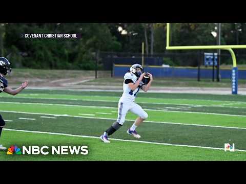 14-year-old amputee scores first high school touchdown