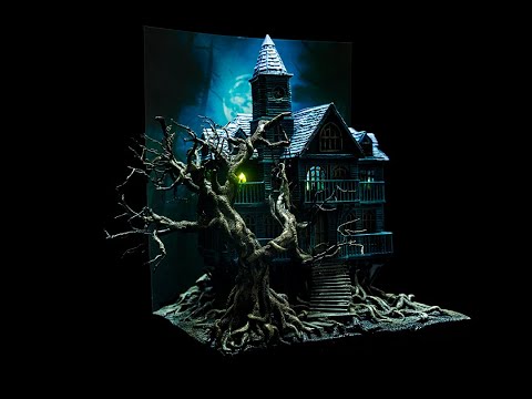 Uncover the Secrets of this Creepy House Diorama Build
