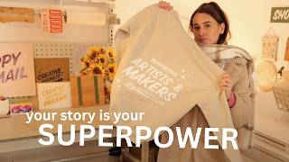 why YOUR story matters 🩷 printing apparel & small business studio vlog