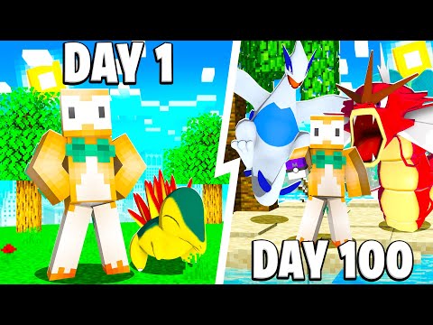 I Spent 100 Days in Minecraft Pixelmon Johto... Here's What Happened