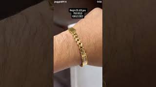 Elegant men's kada bracelet #psggold #goldjewellery #mensbracelet