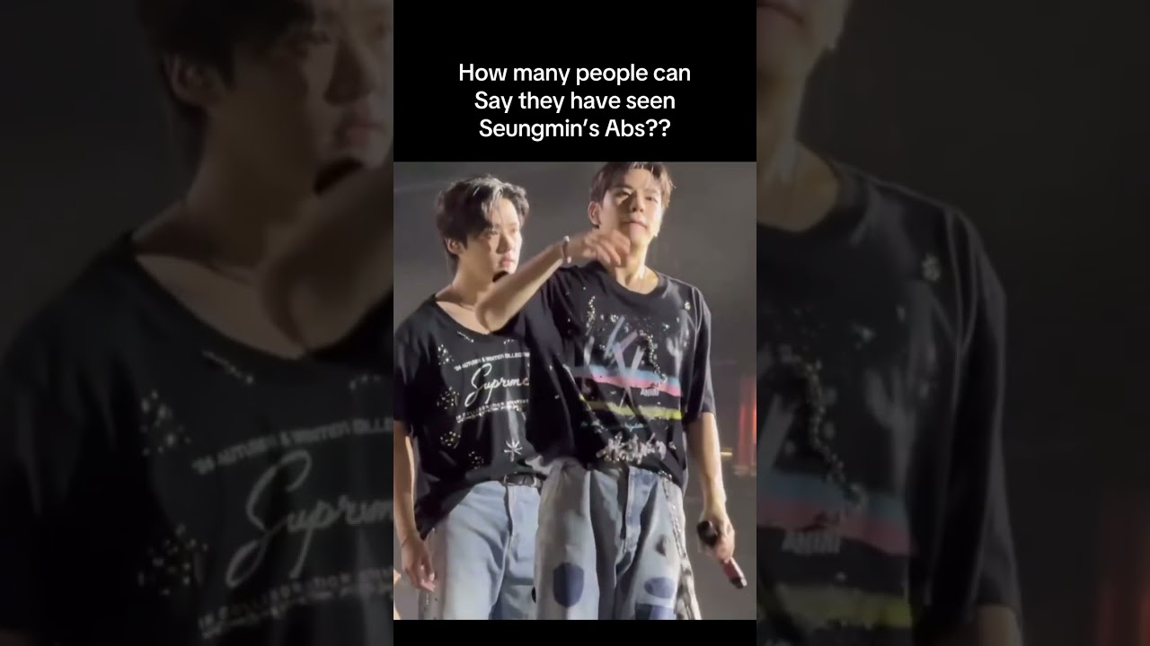 How many people can say they have seen Seungmin’s Abs???? #seungmin #kimseungmin #straykids #skz