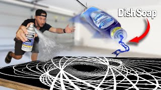 INSANE Pendulum Painting with Dish Soap and Spray Paint