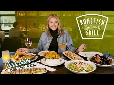Trying ALL Of The Most Popular Menu Items At Bonefish Grill