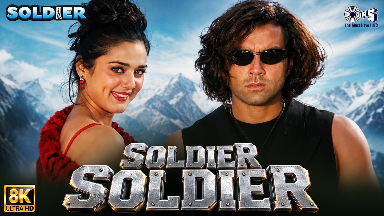Soldier Soldier Meethi Baatein Bolkar - 8K | Bobby Deol, Preity Zinta | Kumar Sanu, Alka Yagnik