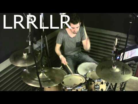David Garibaldi like Paradiddle Diddle Permutations - Free video drum lesson By Geoff Fry