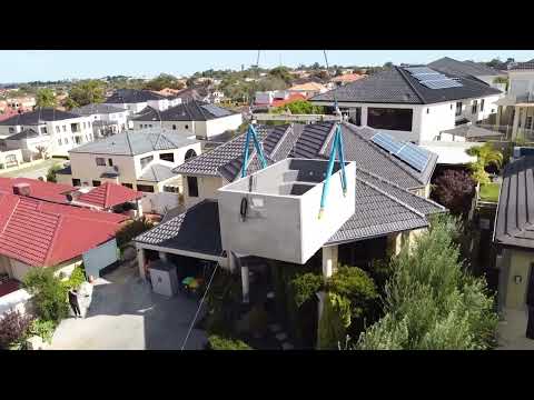 Install Of The AQUARIUS Pool! Crane Lift Over House!