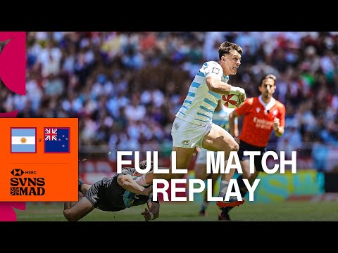 Two SVNS powerhouses collide | Argentina v New Zealand | Men's Semi-Final | HSBC Madrid Sevens