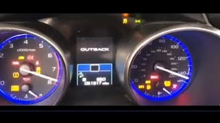 HOW TO RESET SUBARU DASH CLUSTER LIGHTS All ON/ ILLUMINATED- WONT GO OFF/ REPLACED WEAK BATTERY FIX
