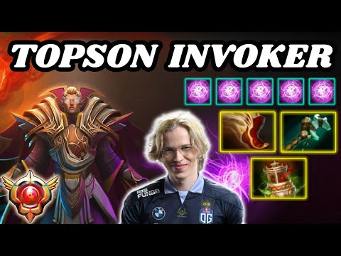 🔥 TOPSON Invoker WEX Highlights Gameplay 🔥 Grandmaster Tier TOPSON INVOKER - Dota 2