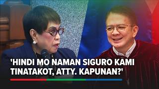 Chiz may biro kay Kapunan matapos banggitin ang 15 kahon ng ebidensya | ABS-CBN News