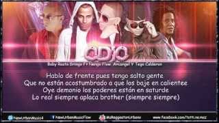 Odio  Remix (Letra/Lyrics) Baby Rasta y Gringo Ft Nengo Flow, Tego Calderon y Arcangel   2014