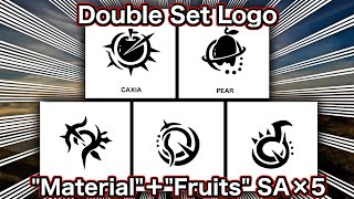 【携帯GFX】Double Set Logo "Material"＋"Fruits" Speed Art×5【SA】
