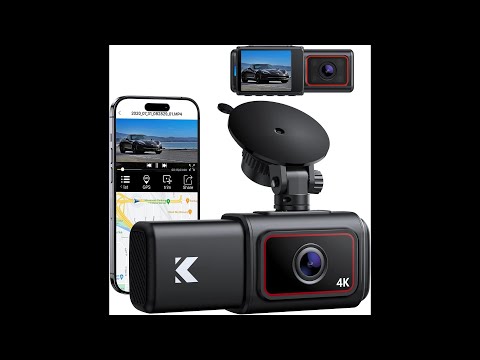 Kingslim D6 4K Dual Dash Cam: Front & Interior Recording