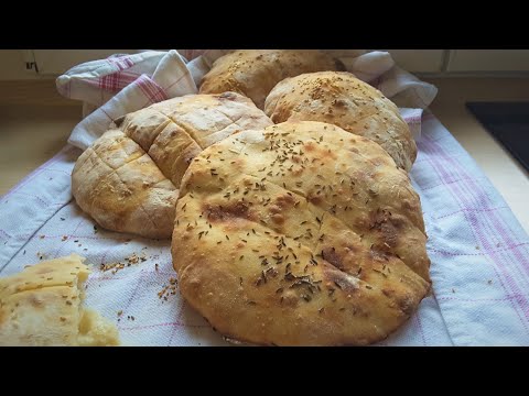 Traditional Bosnian flatbreads, side dish for barbecue meat