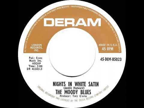 1972 HITS ARCHIVE: Nights In White Satin - Moody Blues (a #1 record--mono 45 version)