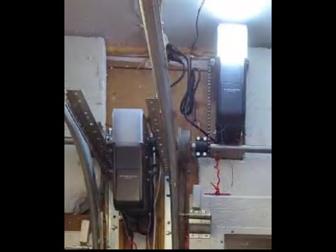Skylink Side Mount garage door opener (SMO) installed with installation Kit