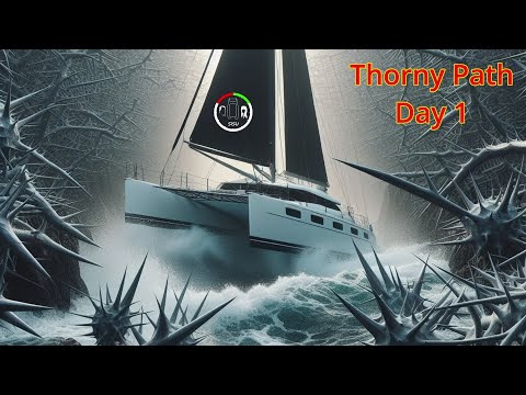 #240 NOT RECOMMENDED - Solo Sail - The Thorny Path Day 1 | Sailing Sisu Leopard 45 Catamaran