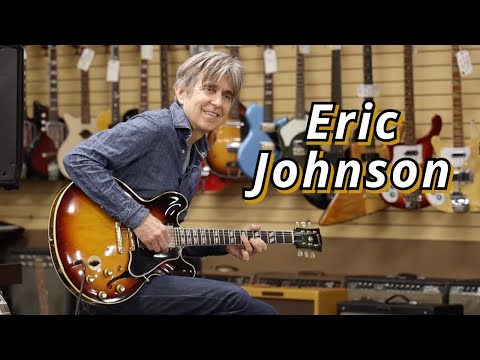 Eric Johnson playing vintage guitars at Norman's Rare Guitars