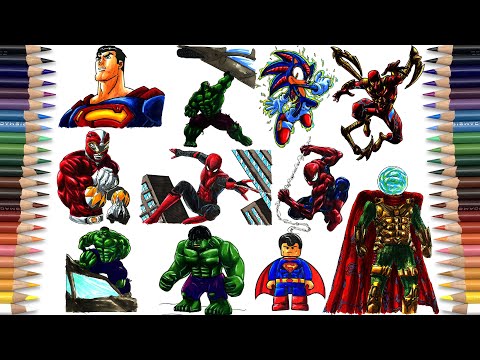 SUPERHEROES Coloring Pages | Monthly Collection (July 2022)