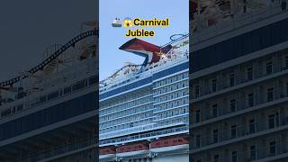 👆WAIT FOR END...🫷 Carnival Jublee Docked On Port | Full Ship View #cruise #cruiseship #shorts