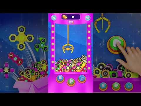 Prize Claw Machine Fidget Spinner Video