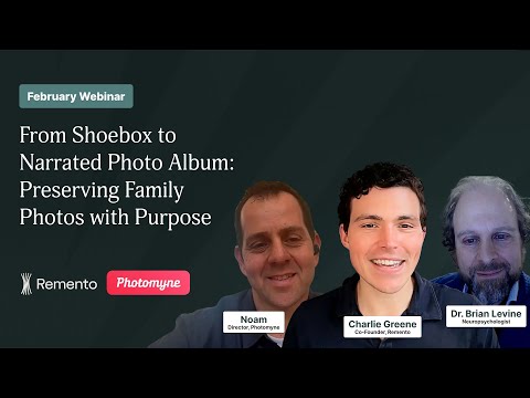 Remento February 2026 Webinar: How Photos Unlock Stories That Last
