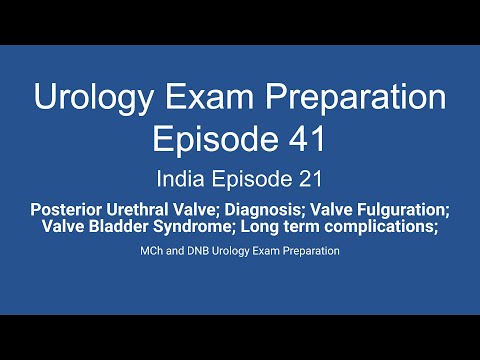 Posterior Urethral Valve; Diagnosis Valve Fulguration Valve Bladder Syndrome Long term complications