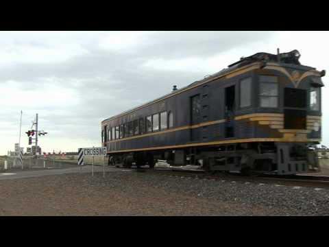 Australian Railmotor Trains - Diesel Electric Rail Motor RM58 on the Mainline