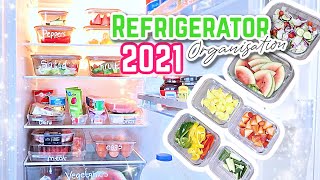 HOW TO ORGANIZE YOUR FRIDGE // FRIDGE ORGANIZE WITH ME // REFRIGERATOR ORGANIZATION IDEAS 2021