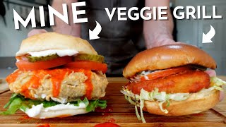 Making Veggie Grill's Vegan BUFFALO CHICK’N SANDWICH at home | Challenge