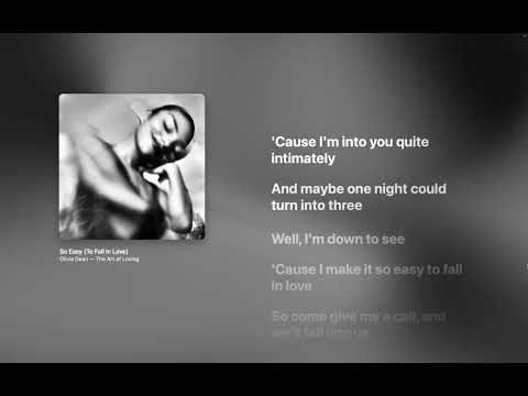 Olivia Dean - So Easy To Fall In Love (Lyrics)