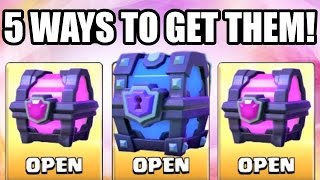 5 WAYS TO GET MAGICAL & SUPER MAGICAL CHESTS IN CLASH ROYALE! (Different Methods Explained)
