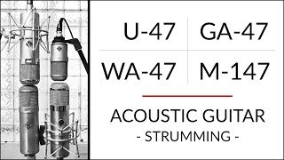 Video thumbnail for GUITAR 2 Neumann U-47 vs M-147 vs Golden Age Premier GA-47 vs Warm Audio WA-47 microphone shootout! by Gear and Sound