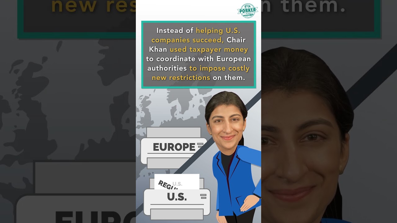 CAGW Names Federal Trade Commission Chair Lina Khan November 2024 Porker of the Month