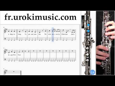 Comment Jouer du Hautbois We Wish You a Merry Christmas Tab Tablature Partie#2 um-b829