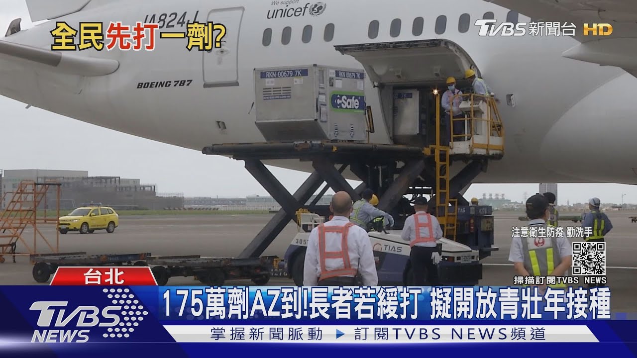 175萬劑AZ將抵台！下周開放至第10類　衝疫苗覆蓋率