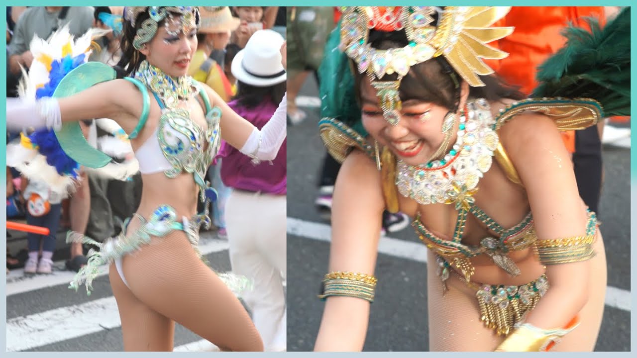 4K 可愛い大学生 ウニアン サンバカーニバル 美人 花小金井 2025 Samba 