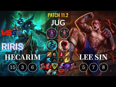 VSG Riris Hecarim vs Lee Sin Jungle - KR Patch 11.2