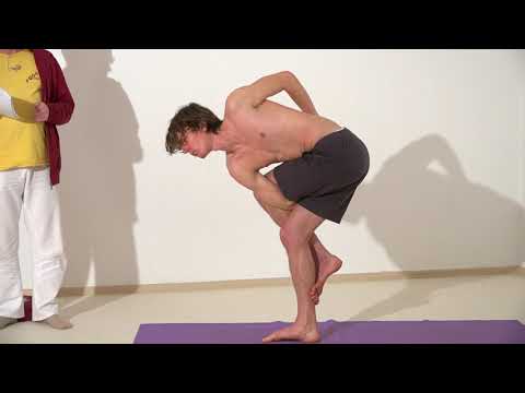 Parivritta Baddha Pada Garudasana - Asana Lexikon 995