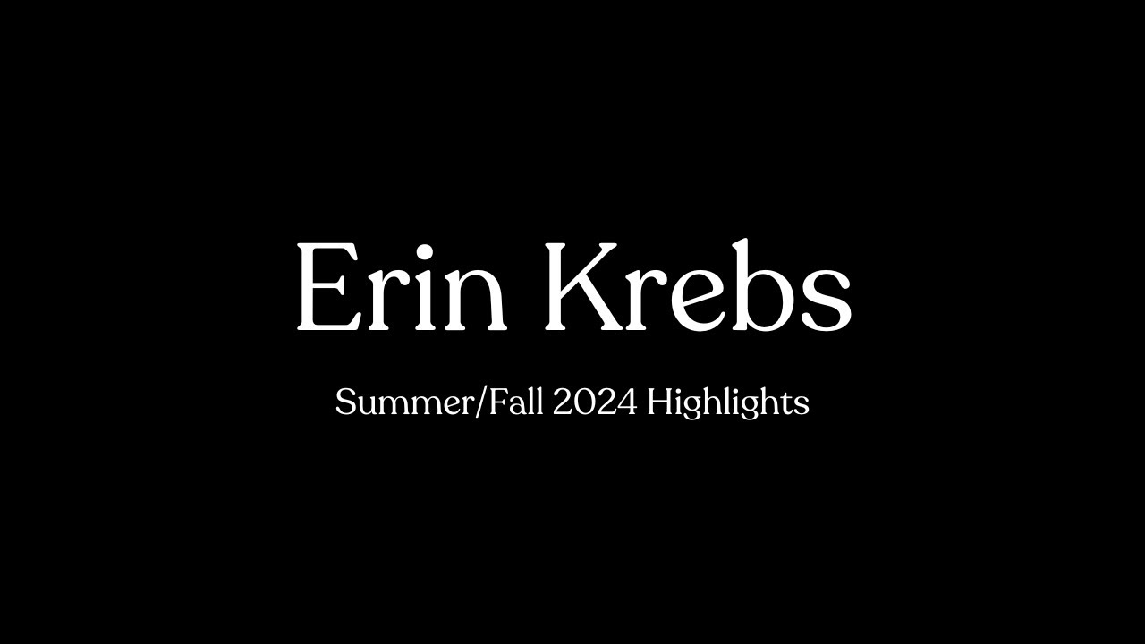 Promotional video thumbnail 1 for Erin Krebs