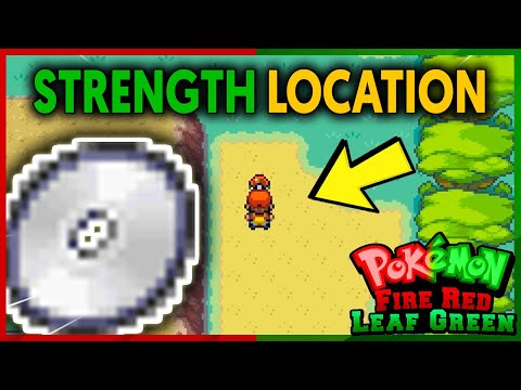 WHERE TO FIND HM04 STRENGTH ON POKEMON FIRE RED AND LEAF GREEN