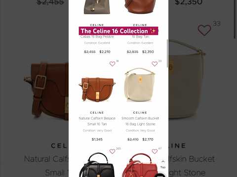 Spotlight on the Iconic Celine 16 bag 👜