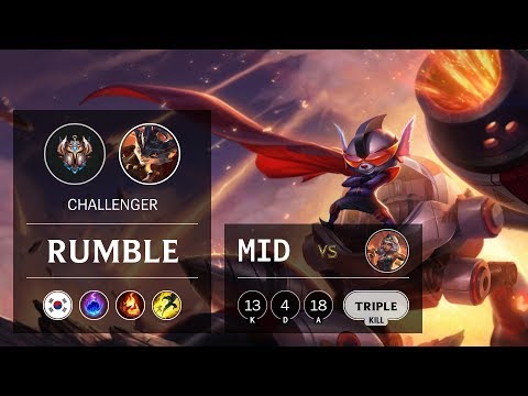 Rumble Mid vs Qiyana - KR Challenger Patch 9.24