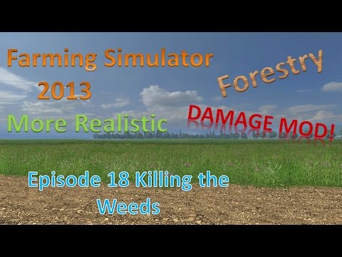 Farming Sim 2013 Forestry and MR E18 - Weeds!
