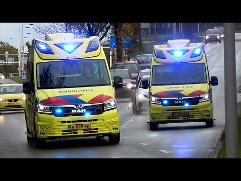 [Luchthoorn] A1, Otaris TGE & CR Ambulances 02-113 Leeuwarden & 02-118 Dokkum in Leeuwarden